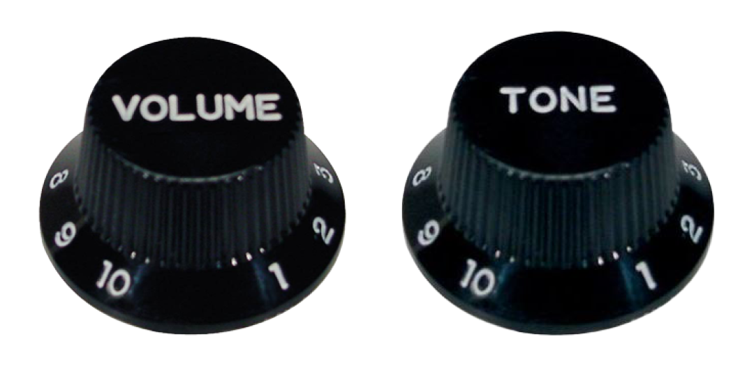 Boston Bell Knopf Volume & Tone 0 bis 10 Schwarz